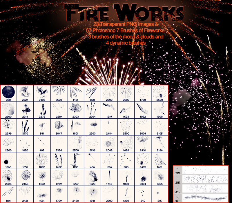 m&K Fireworks PNGs & Brushes by N/A