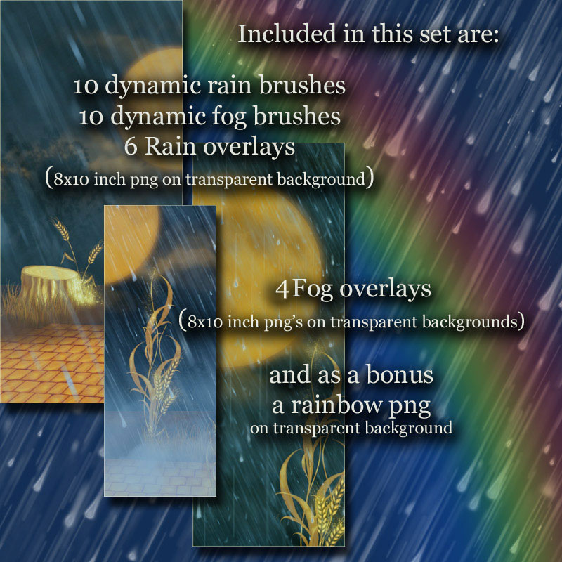 Atmospheric Overlays - Fog and Rain by N/A