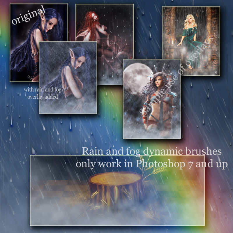 Atmospheric Overlays - Fog and Rain by N/A