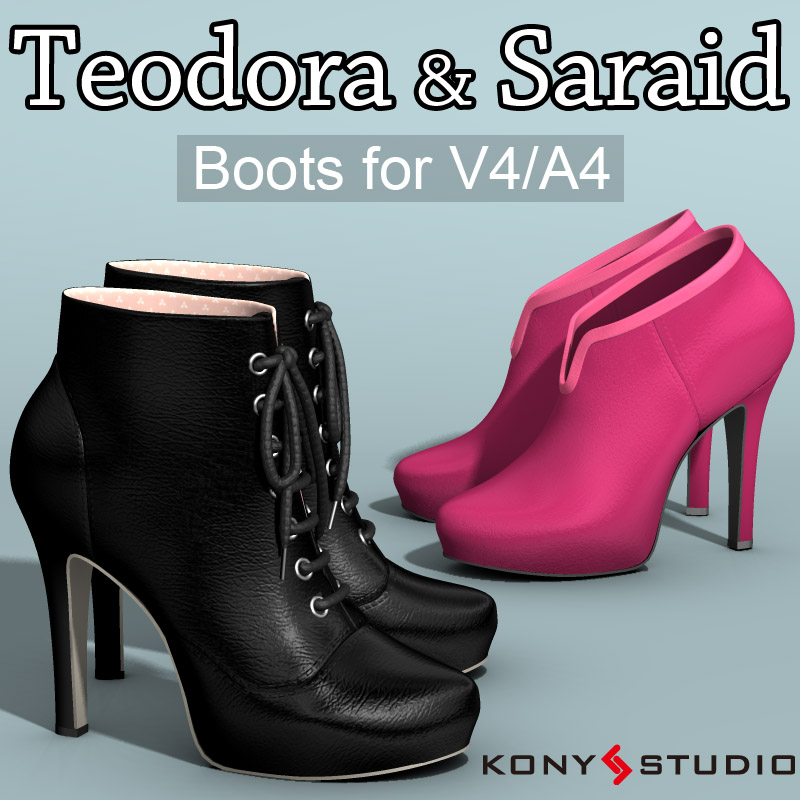 Teodora and Saraid Boots for V4 A4 by N/A