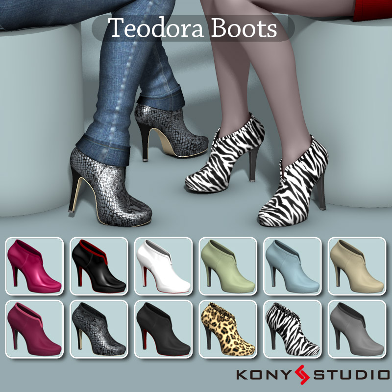 Teodora and Saraid Boots for V4 A4 by N/A