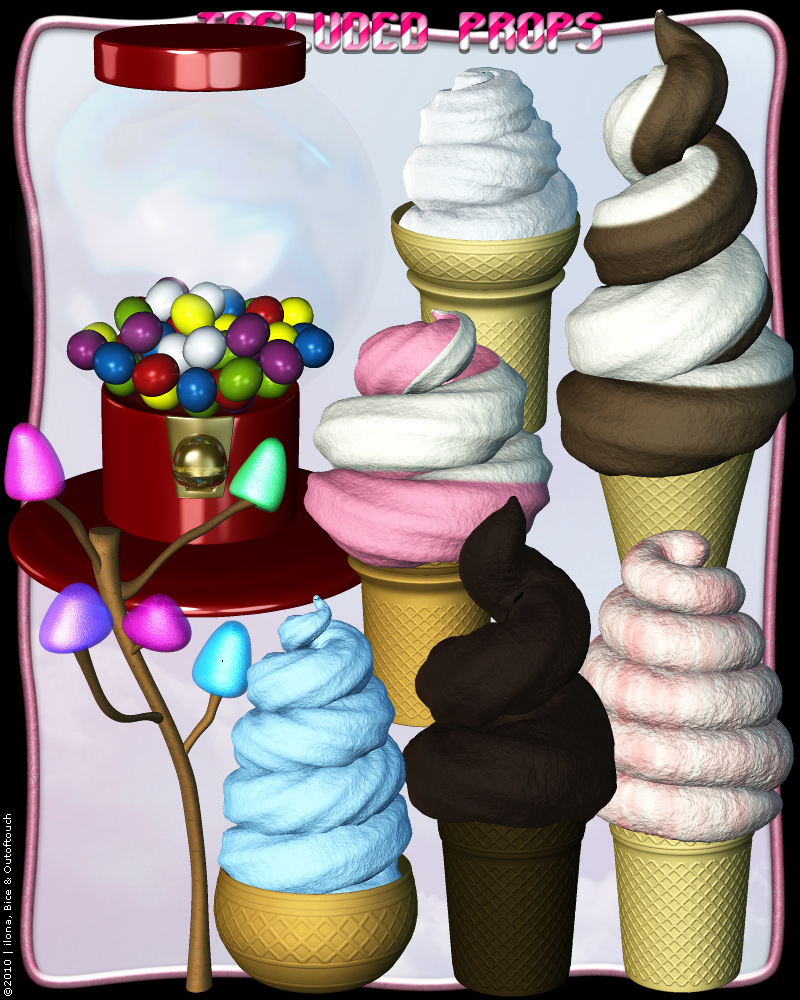 Kandyworld: Props'n'Poses for V4 by N/A