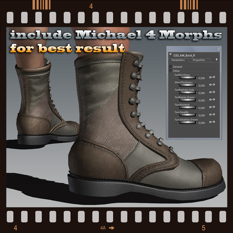 Slide3D Boots for M4 by N/A