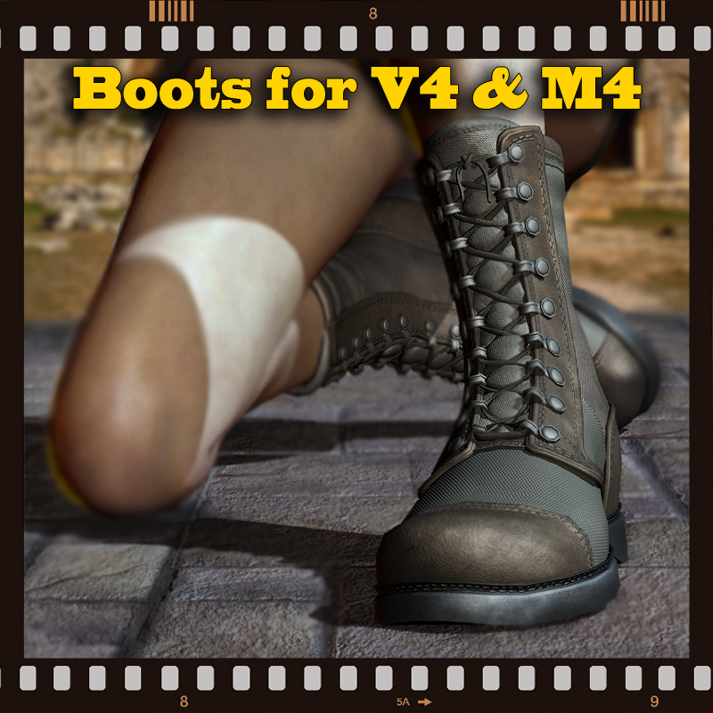 Slide3D Boots for V4 and M4 by N/A