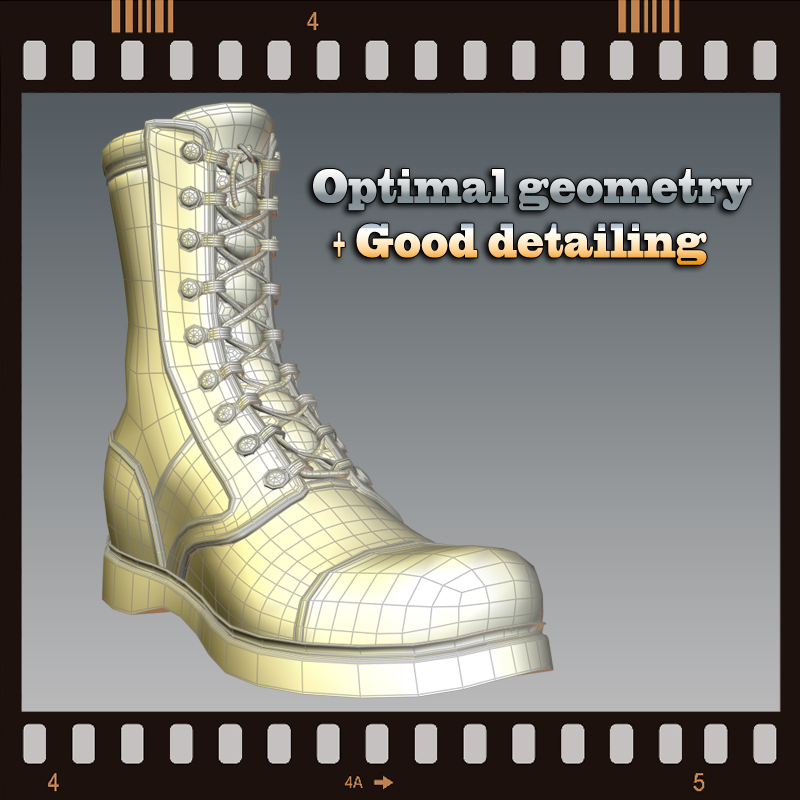 Slide3D Boots for V4 and M4 by N/A