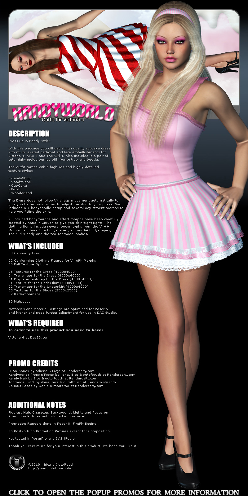 Kandyworld: Outfit for V4 by N/A