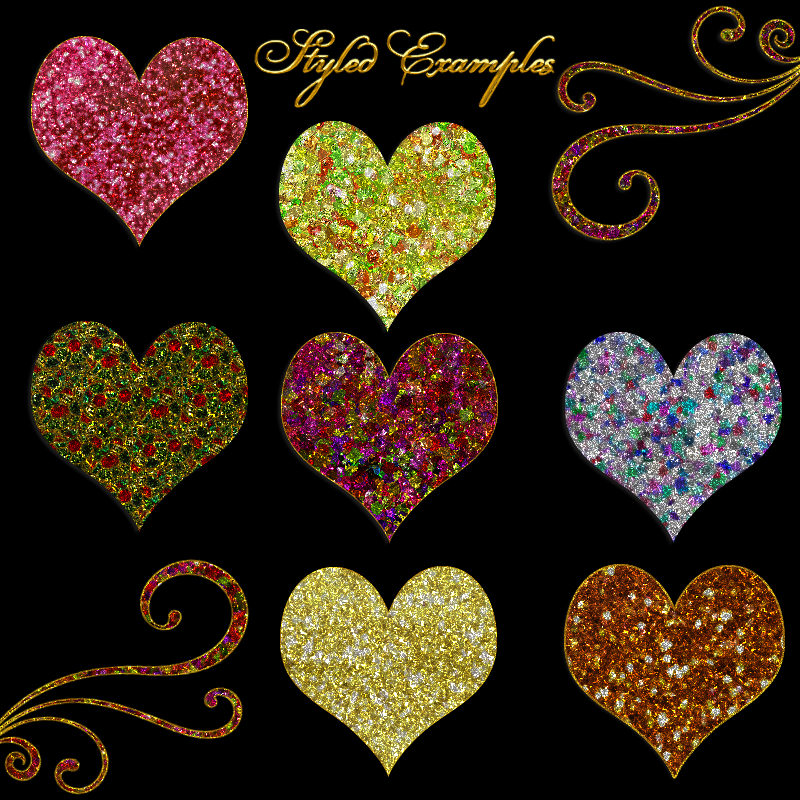 Bling - GLAMOUR GLITTER (Mixed) Styles by fractalartist01 by N/A