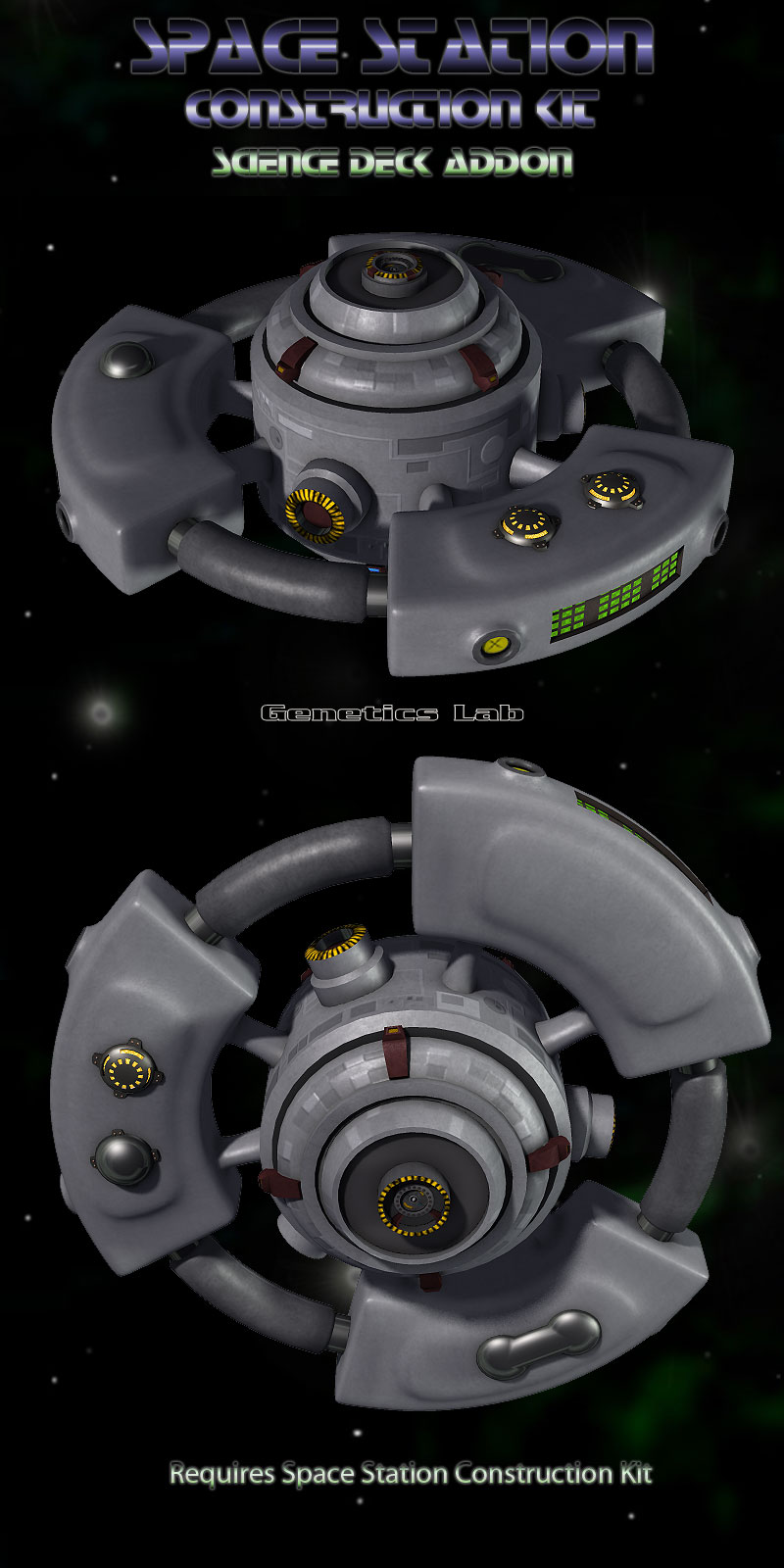 Science Deck for Space Station Construction Kit by N/A