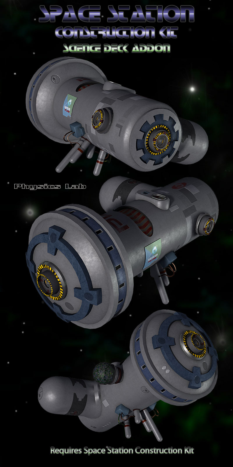Science Deck for Space Station Construction Kit by N/A