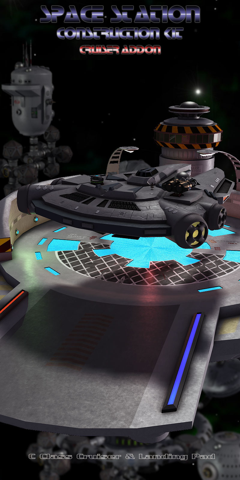 Cruiser for Space Station Construction Kit by N/A