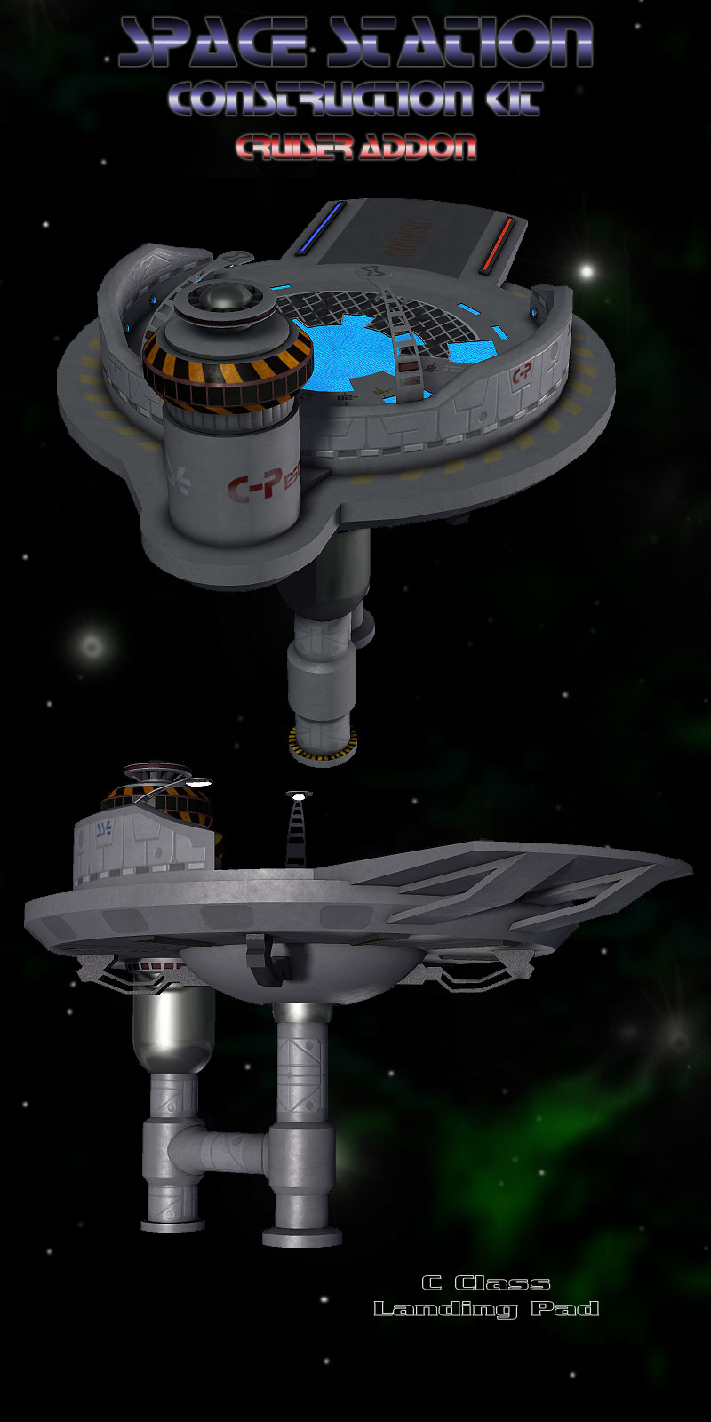Cruiser for Space Station Construction Kit by N/A