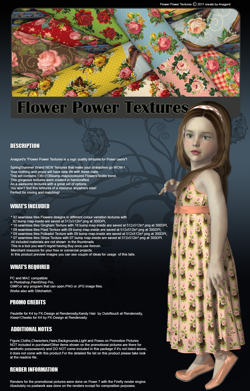 Flower Power Textures by N/A
