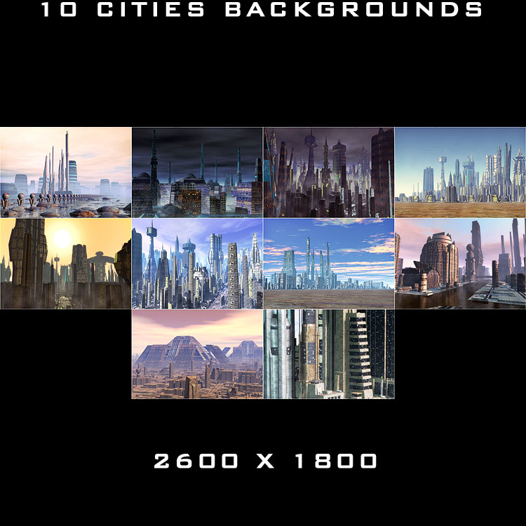 10 Cities Backgrounds by N/A