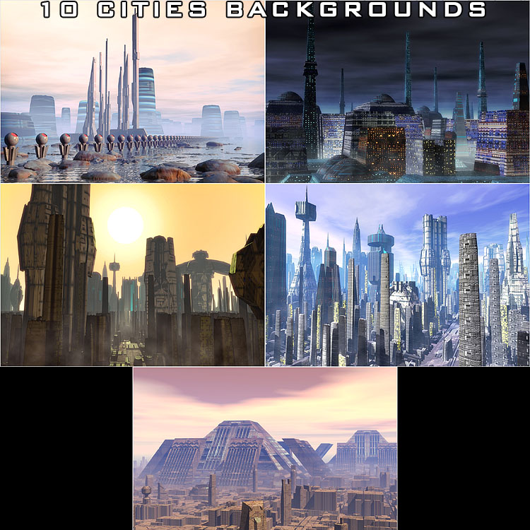 10 Cities Backgrounds by N/A
