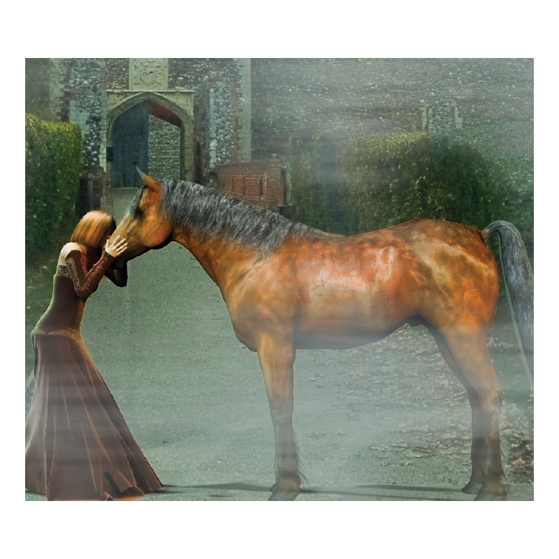 AW Providence Poses for Victoria and Mil Horse by N/A