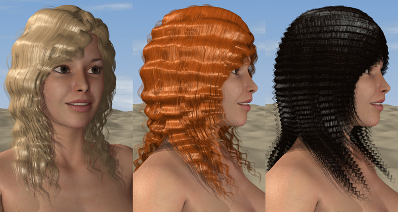 D3D Perfect Hair - Poser Python Script by N/A