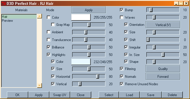 D3D Perfect Hair - Poser Python Script by N/A