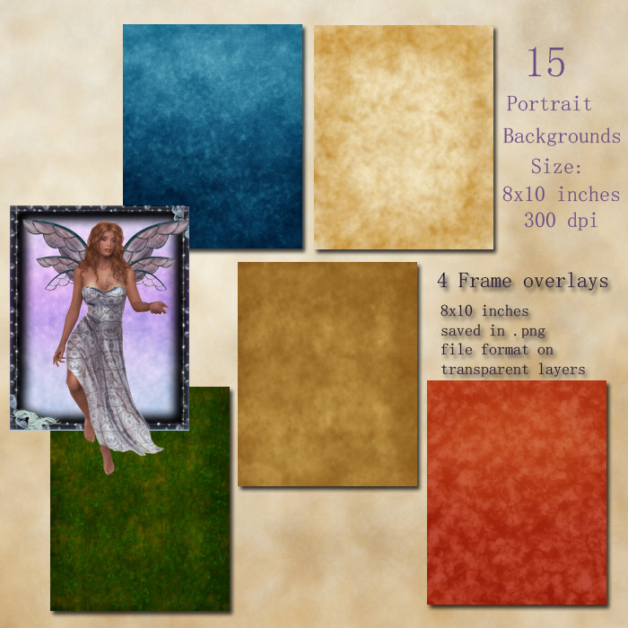 Portrait Backgrounds and Frame Overlays by N/A