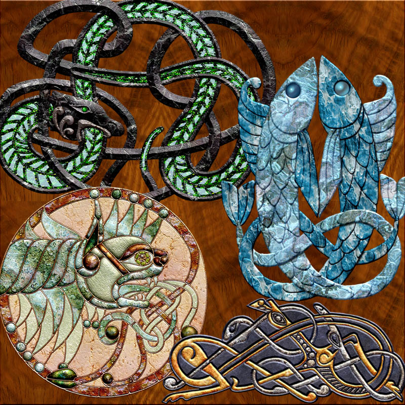 Harvest Moons Celtic Animals by N/A