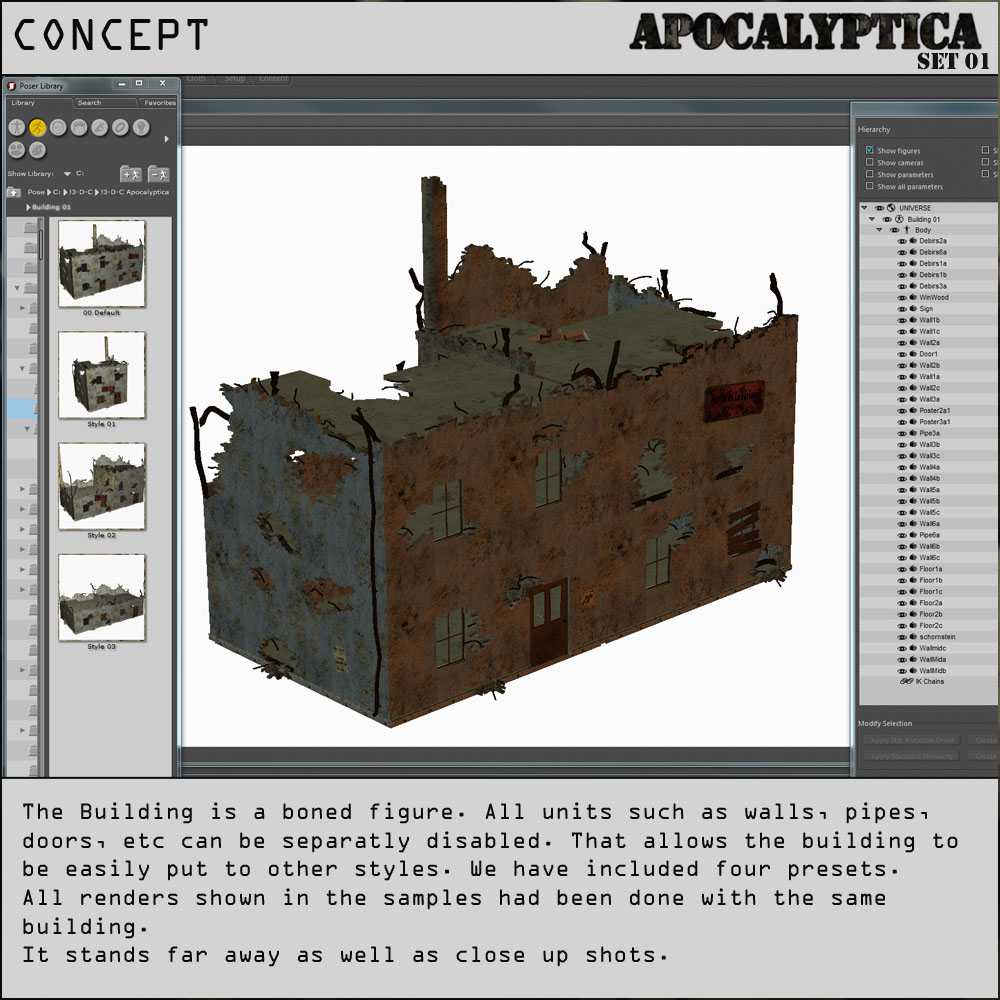 Apocalyptica Set 01 - Post War Building 01 by N/A