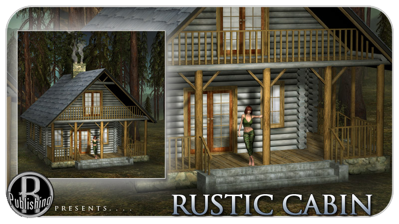 M15 Rustic Cabin (Poser & OBJ) by N/A