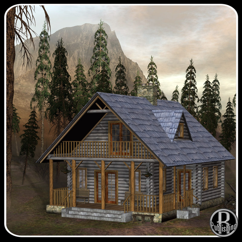 M15 Rustic Cabin (Poser & OBJ) by N/A