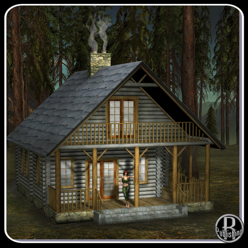 M15 Rustic Cabin (Poser & OBJ) by N/A