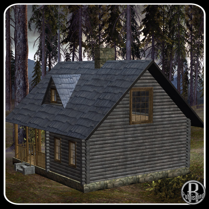 M15 Rustic Cabin (Poser & OBJ) by N/A