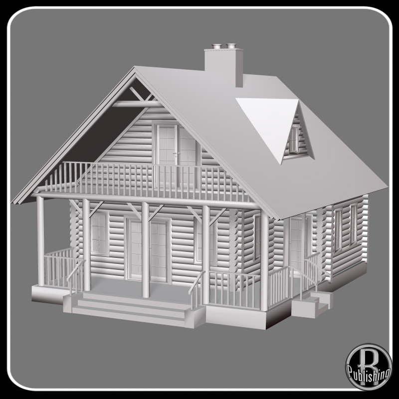 M15 Rustic Cabin (Poser & OBJ) by N/A
