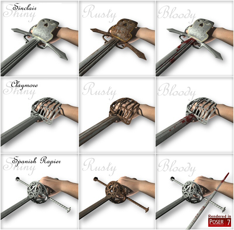 Merlins Basket-Hilt Swords by N/A