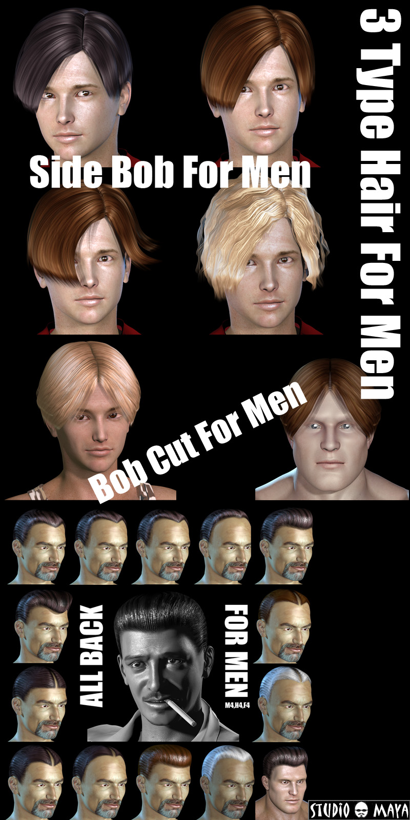 3Type Hair For Men by N/A