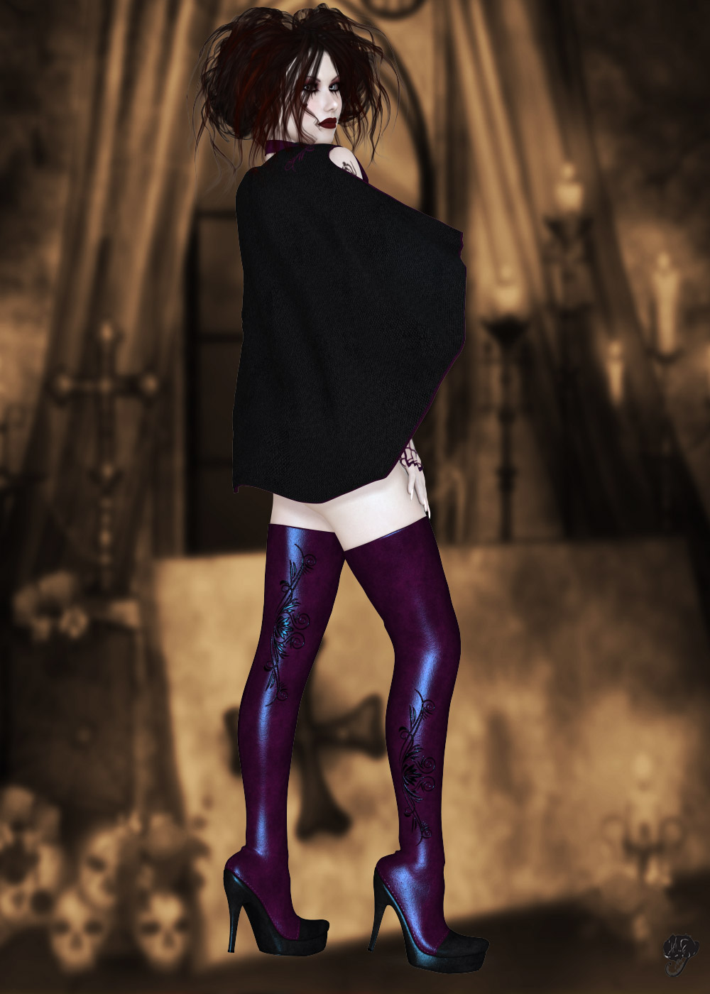Vamp for Bat Outfit by N/A