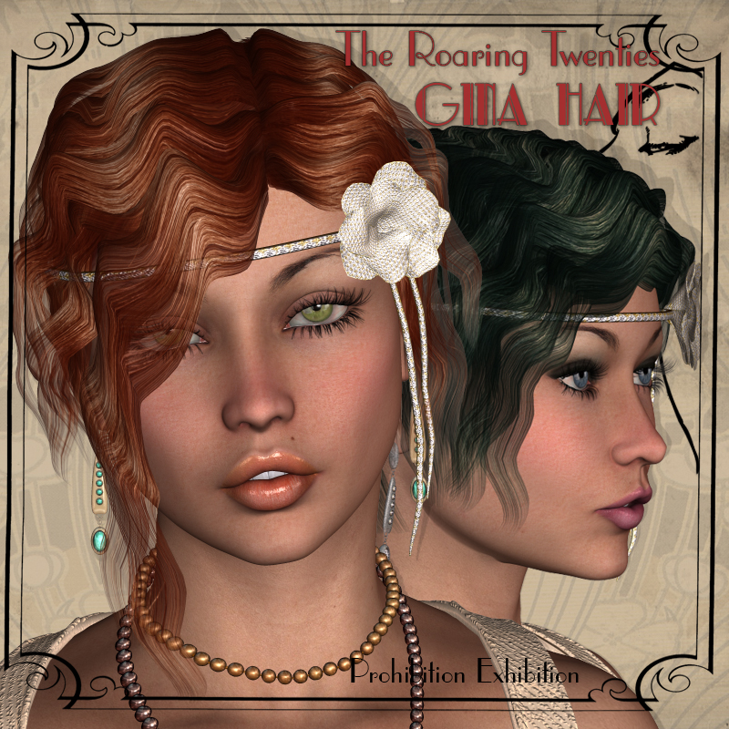 Gina Hair for V4 by N/A