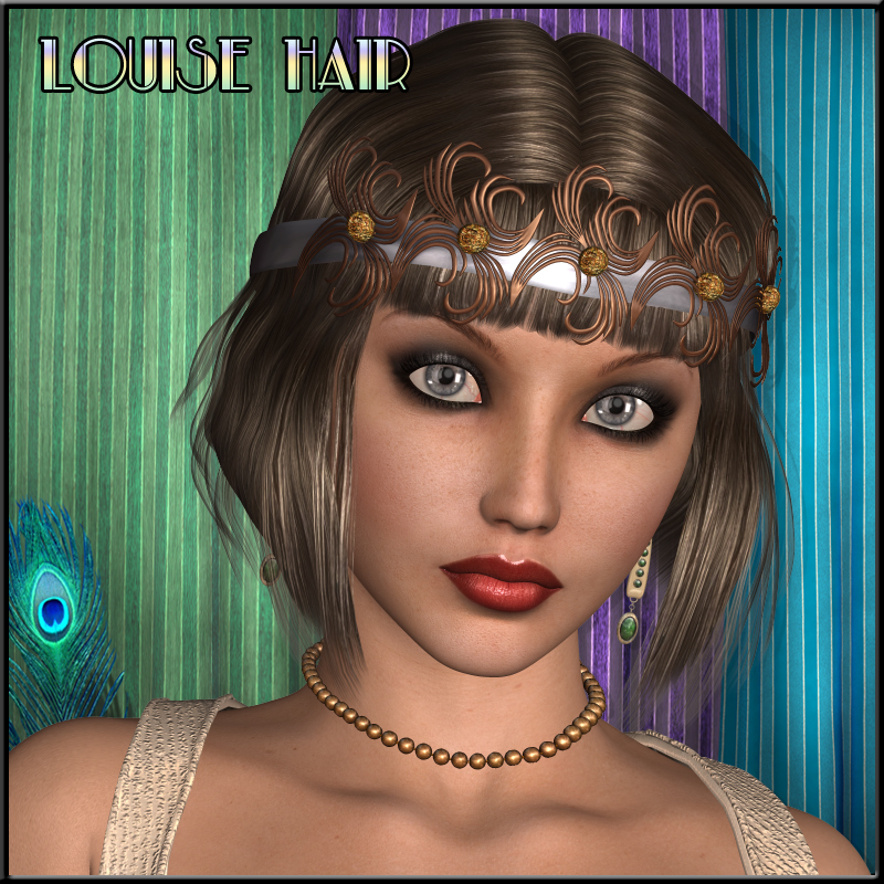 Louise-Bob Hair for V4 by N/A