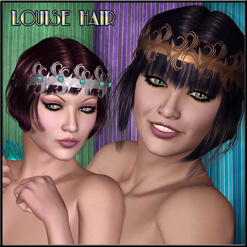 Louise-Bob Hair for V4 by N/A
