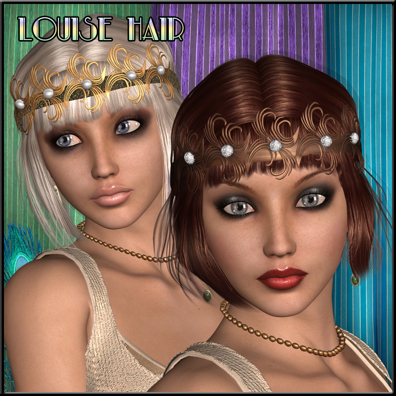 Louise-Bob Hair for V4 by N/A