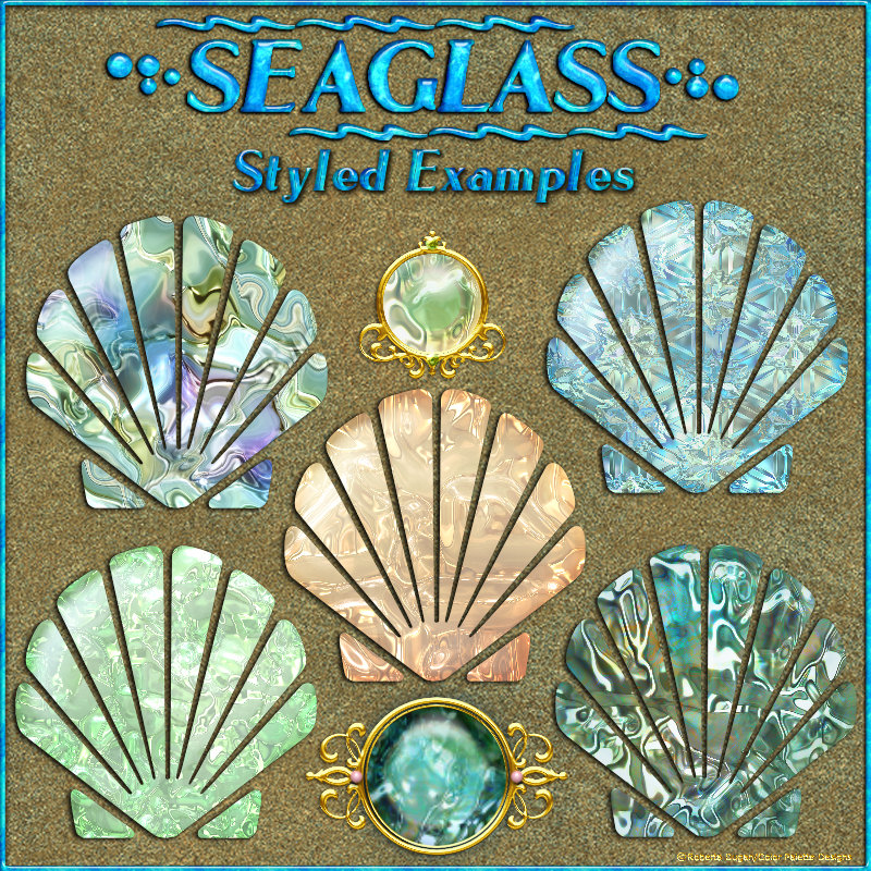 SEAGLASS Layer Styles with Free Gift by N/A