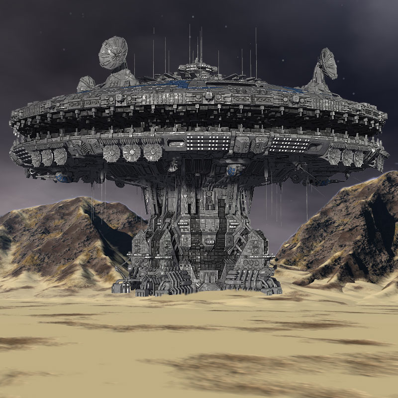 Allied Fleets Outpost- Poser OBJ 3DS MAX by N/A
