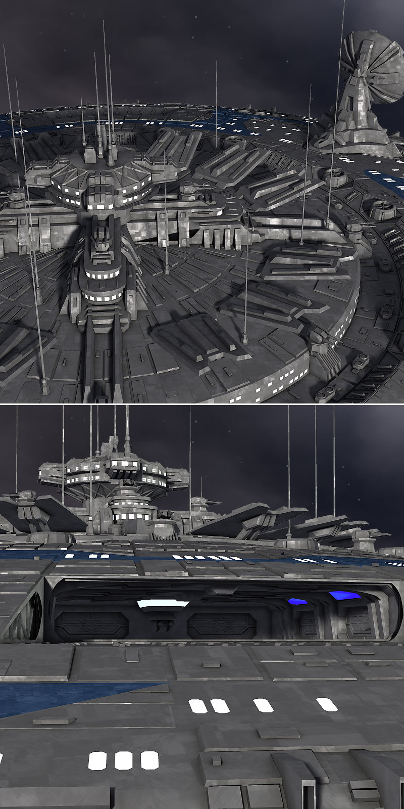 Allied Fleets Outpost- Poser OBJ 3DS MAX by N/A
