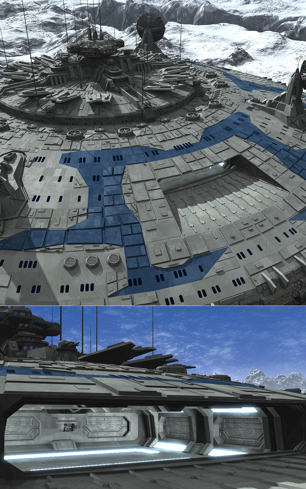 Allied Fleets Outpost- Poser OBJ 3DS MAX by N/A
