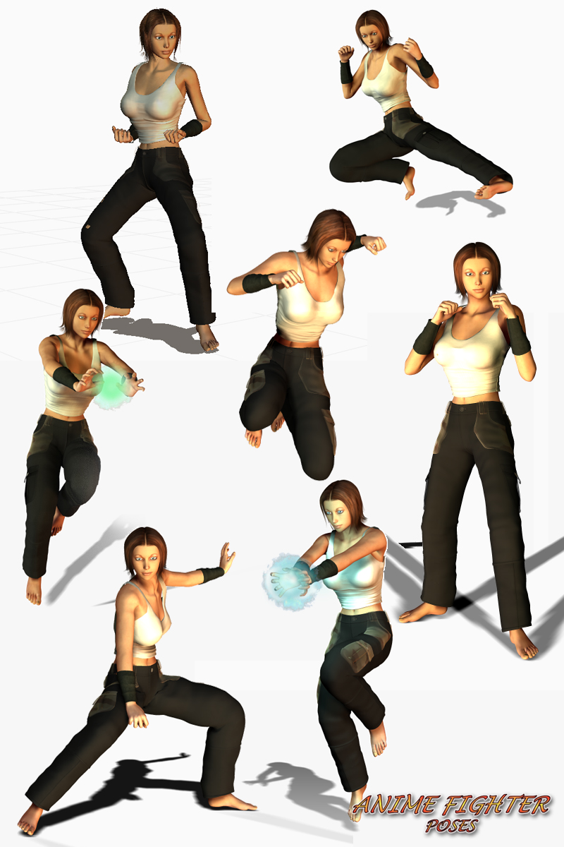 Anime Fighter Poses by N/A