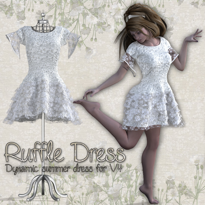 RuffleDress for V4 by N/A