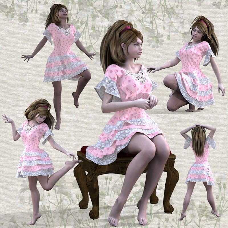 RuffleDress for V4 by N/A