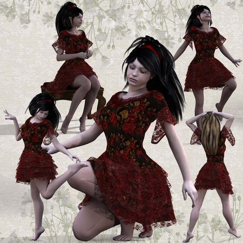 RuffleDress for V4 by N/A