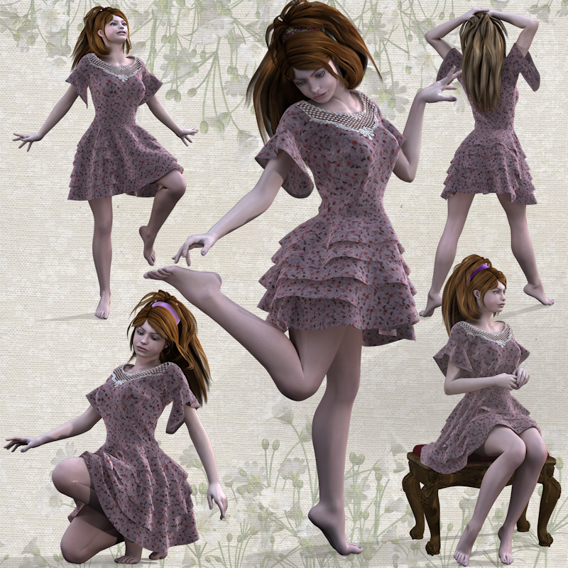 RuffleDress for V4 by N/A