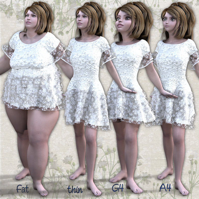 RuffleDress for V4 by N/A
