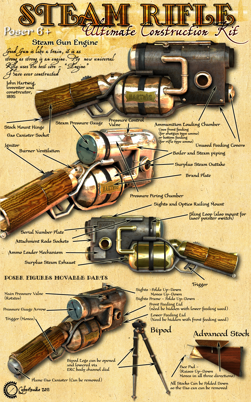 Steam Rifle - Ultimate Construction Kit by N/A