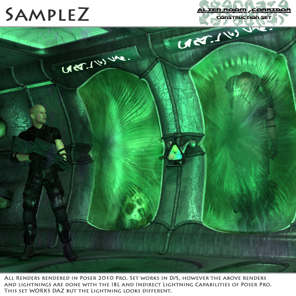 Alien Room-Corridor Construction Set by 3-D-C by N/A