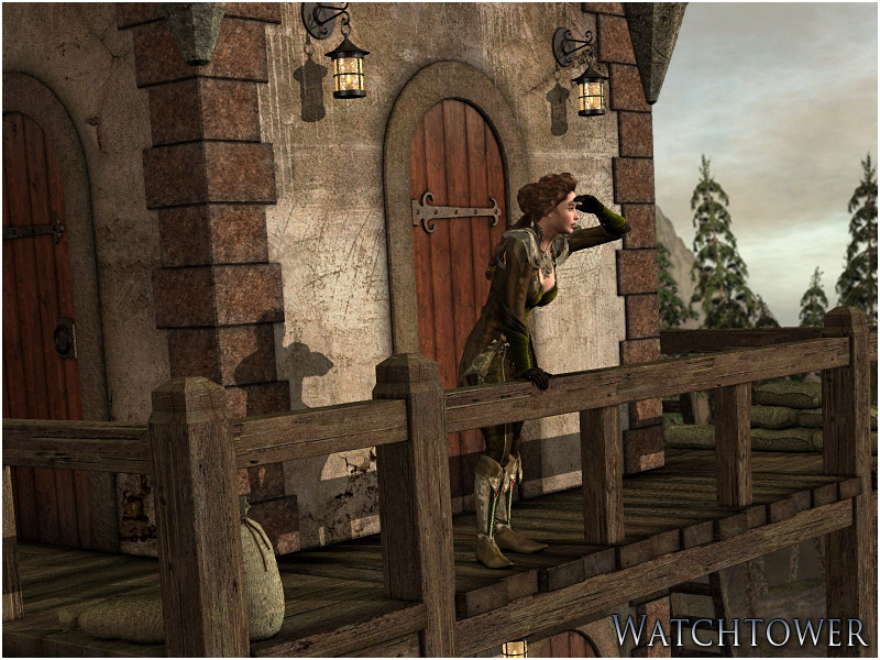 Watch Tower (Poser & OBJ) by N/A