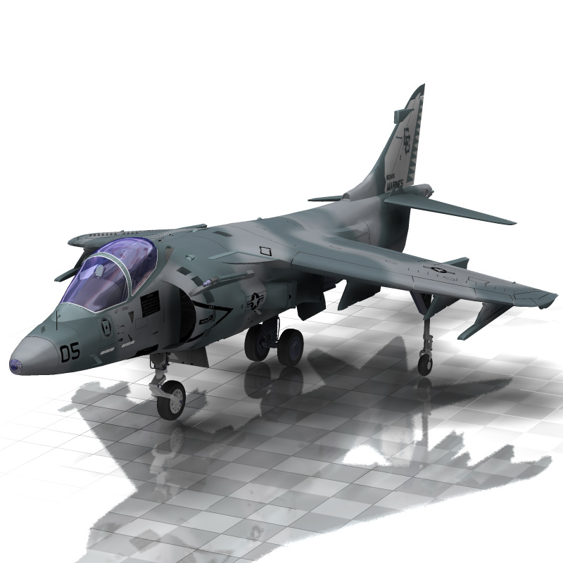 Harrier AV-8 (for Poser) by N/A